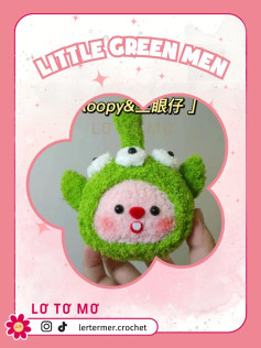 Hướng dẫn móc búp bê Little Green Men Mochi dễ thương