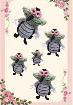 Hướng dẫn móc búp bê Oggy - Gián Joey (chart)