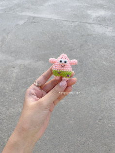 Hướng dẫn móc búp bê Sao Biển Patrick màu hồng xanh