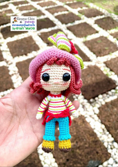 Hướng dẫn móc búp bê Strawberry Cheesecake