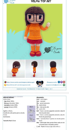 Hướng dẫn móc búp bê Velma Scooby Doo chi tiết