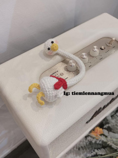 Hướng dẫn móc chìa khóa vịt cổ dài trắng