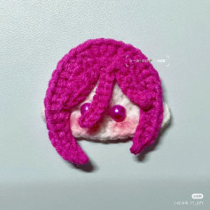 Hướng dẫn móc Chigiri Bánh Quy tóc hồng mắt bi