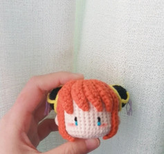 Hướng dẫn móc đầu búp bê tóc cam, mắt khóc