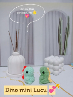 Hướng dẫn móc Dino mini xanh dễ thương