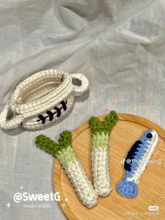 Hướng dẫn móc giỏ cá khô và rau củ