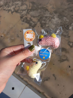 Hướng dẫn móc len Bé Vịt dễ thương màu vàng và hồng