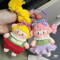 Hướng dẫn móc len búp bê bạn đẹp số 1 và số 2