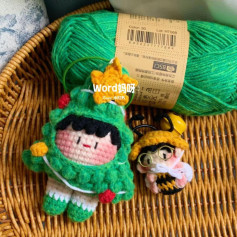 Hướng dẫn móc len búp bê Berber Giáng Sinh cây thông