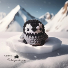 Hướng dẫn móc len búp bê chim cánh cụt (Amigurumi Penguin) phiên bản tiếng Thổ Nhĩ Kỳ
