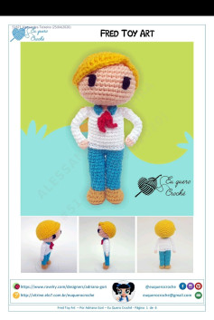 Hướng dẫn móc len búp bê Fred từ Scooby-Doo