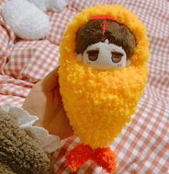 Hướng dẫn móc len búp bê gà rán vàng Ziyecrochet