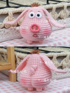 Hướng dẫn móc len búp bê heo hồng dễ thương