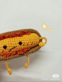 Hướng dẫn móc len búp bê Hotdog dễ thương, bảng chart chi tiết từng hàng