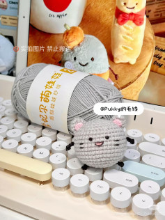 Hướng dẫn móc len búp bê mèo xám dễ thương