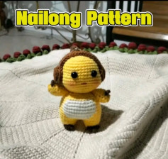 Hướng dẫn móc len búp bê Nailong màu vàng dễ thương