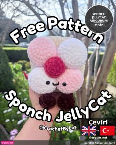 Hướng dẫn móc len búp bê Sponch Jellycat Amigurumi, mẫu miễn phí chi tiết từng bước