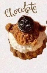 Hướng dẫn móc len Choco Oreo Cupcake và các loại bánh ngọt