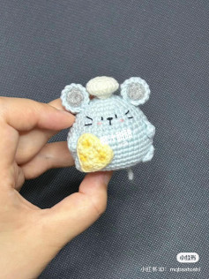 Hướng dẫn móc len chuột xanh nhạt ăn phomai, chart tiếng Việt chi tiết từng phần