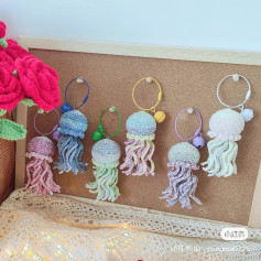 Hướng dẫn móc len con sứa pastel với chart tiếng Việt chi tiết