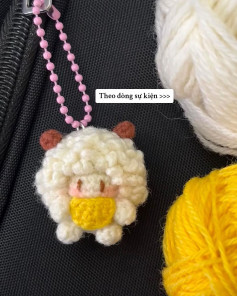 Hướng dẫn móc len cừu Tiny sheep dễ thương, chart chi tiết từng hàng
