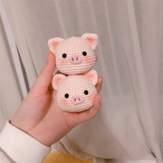 Hướng dẫn móc len đầu heo hồng dễ thương