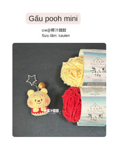Hướng dẫn móc len Gấu Pooh mini dễ thương