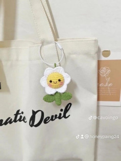 Hướng dẫn móc len hoa cúc mặt cười dễ thương