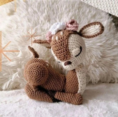 Hướng dẫn móc len hươu cao cổ amigurumi