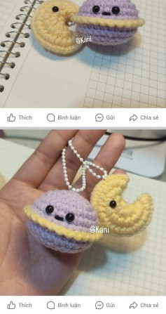 Hướng dẫn móc len Mặt Trăng và Sao Thổ dễ thương