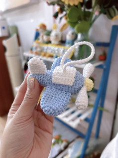 Hướng dẫn móc len máy bay màu xanh trắng dễ thương