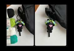 Hướng dẫn móc len Mèo đen cá chép - Chart chi tiết từng hàng