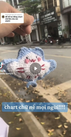 Hướng dẫn móc len mèo Totoro dễ thương bằng chart chữ tay