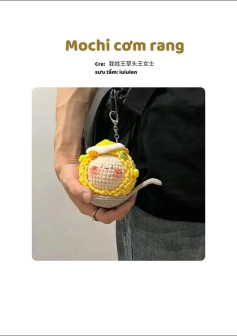 Hướng dẫn móc len Mochi cơm rang - Chart chi tiết từng phần