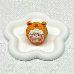 Hướng dẫn móc len Mochi Hổ dễ thương màu vàng cam