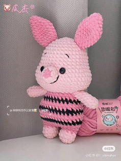 Hướng dẫn móc len Piglet - Búp bê heo hồng dễ thương