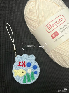 Hướng dẫn móc len ruy-băng hình gấu chủ đề cá vàng