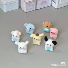 Hướng dẫn móc len Thú Mini và Mochi Mini dạng trái cây dễ thương, bao gồm các mẫu voi, gấu, heo, chó Pudding và mận, dâu, cam