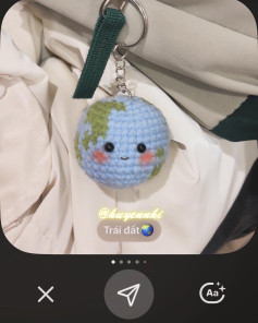 Hướng dẫn móc len Trái đất dễ thương