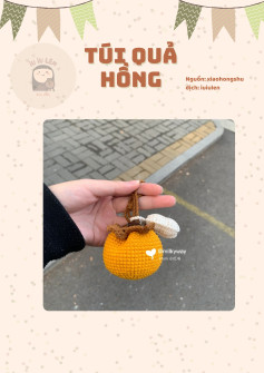 Hướng dẫn móc len túi quà hồng vàng dễ thương