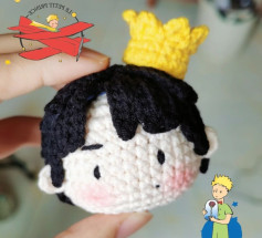 Hướng dẫn móc mũ vương miện vàng cho búp bê