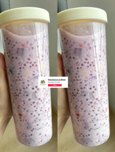 Hướng dẫn nấu chè khoai lang tím, hạt sen, táo đỏ và nấm tuyết với nước cốt dừa thơm ngon