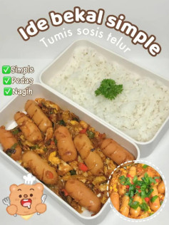 Ide bekal simple: Tumis sosis telur