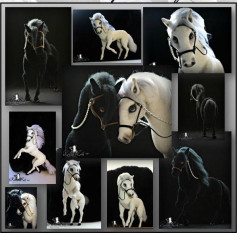 Инь-Ян (Белый конь и черная лошадка). Мастер-класс по вязанию крючком