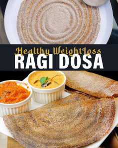 Instant Crispy Ragi Dosa | Super Healthy Finger Millet Dosa Recipe for Weight Loss