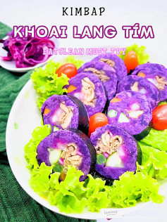 Kimbap Khoai Lang Tím: Công Thức Eat Clean Sạch Khỏe, Giàu Dinh Dưỡng