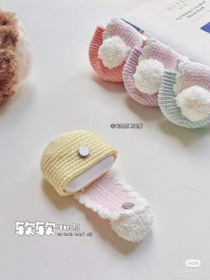 Korean Creamy Crochet Earphone Case Pattern