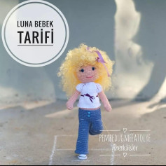Luna Bebek Tarifi: Amigurumi bebek örme dökümü (Kafa, Kol ve Bacak)