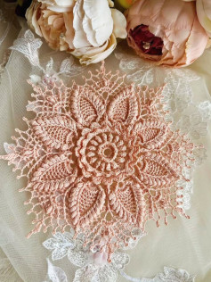 Mandala Victoria Crochet Pattern: Detailed Flat Chart for Intricate Lace Doily