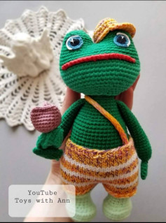 Мастер-класс по вязанию лягушонка крючком: схема и описание деталей